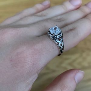 Belk Silverworks Square CZ Ring